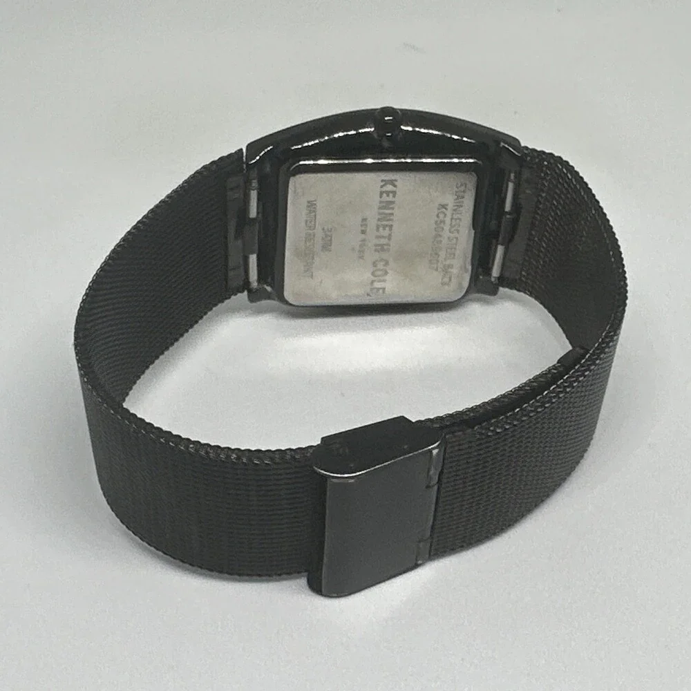 Kenneth Cole KC50489007 Men's Stainless Steel Mesh Analog Dial Wristwatch HME676